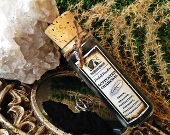 Activated CHARCOAL POWDER - Witches Cabinet, Herbal Apothecary, Meditation, Ritual