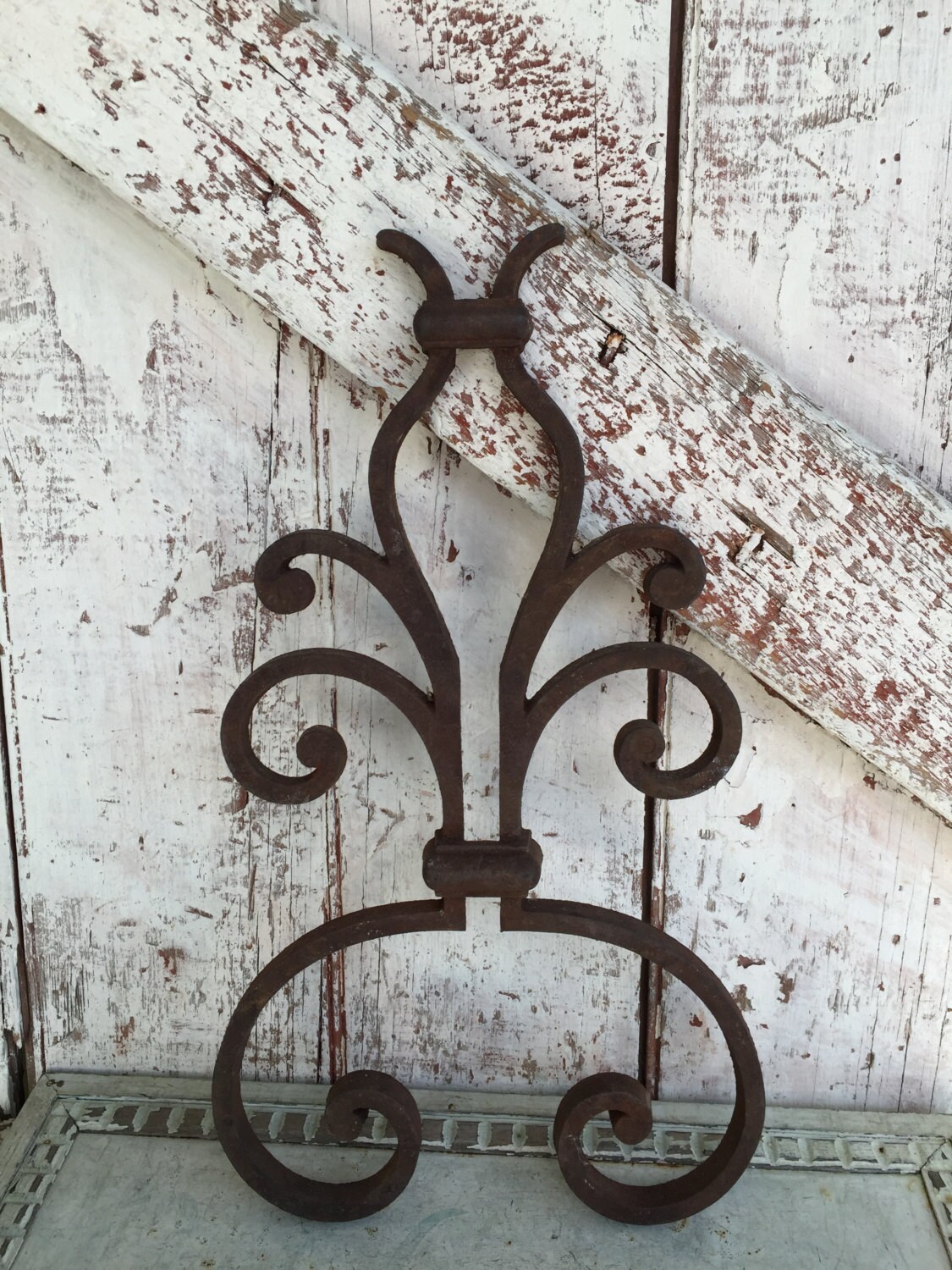 Wrought Iron metal Architectural Salvage decor