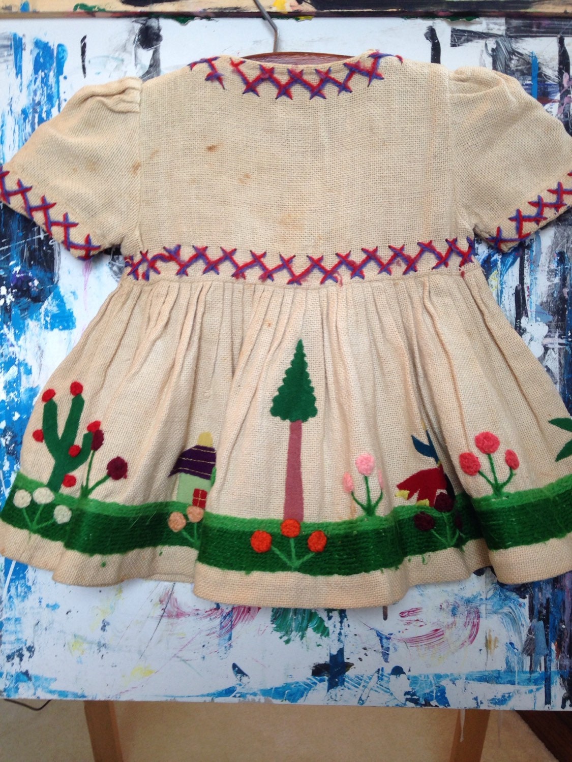 Vintage Children's Embroidered Dress