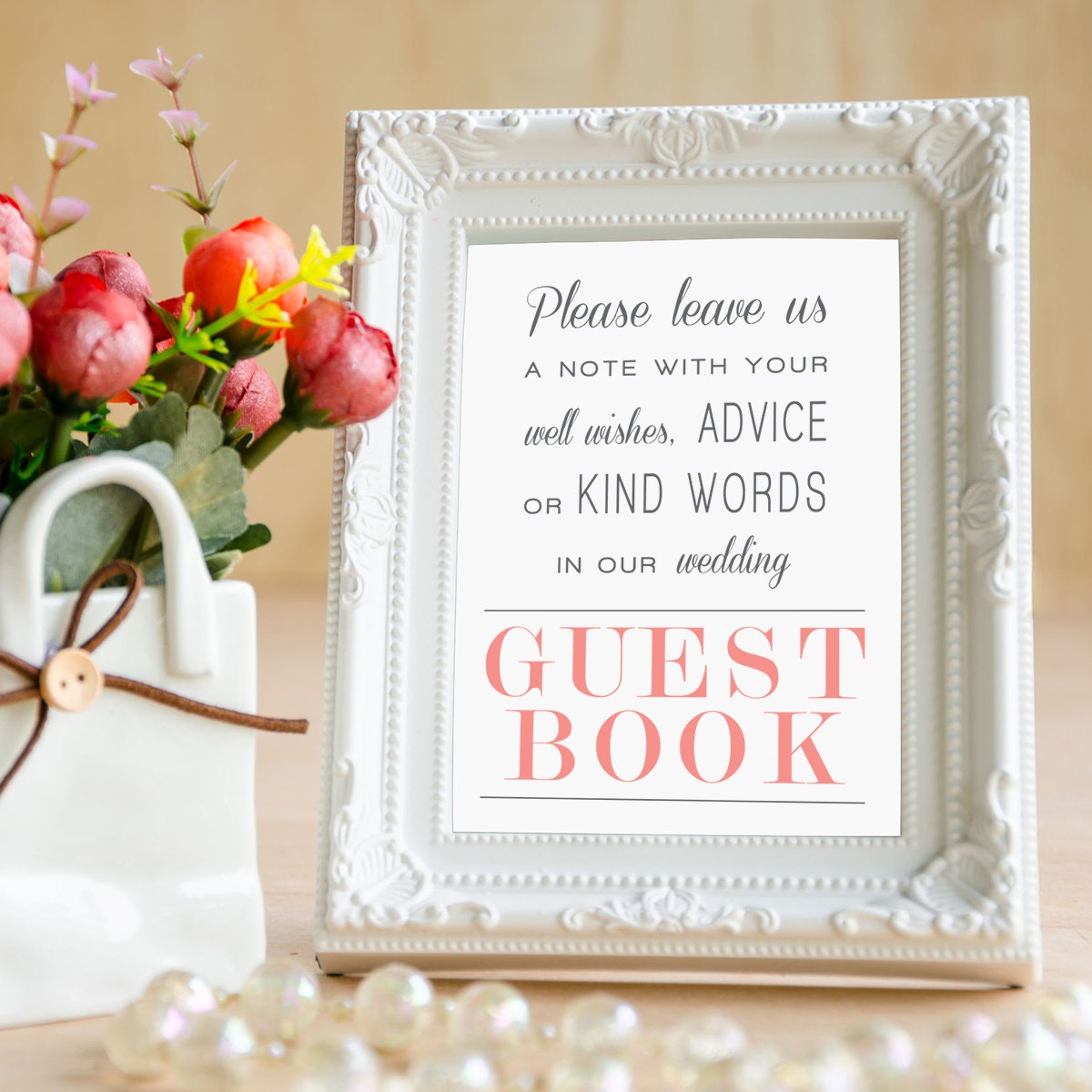 Printable Wedding Well Wishes Sign Wedding Reception Sign