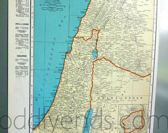 Map of palestine | Etsy