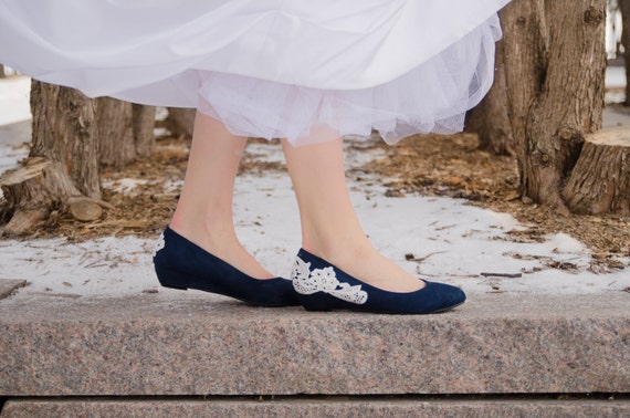 navy wedges wedding