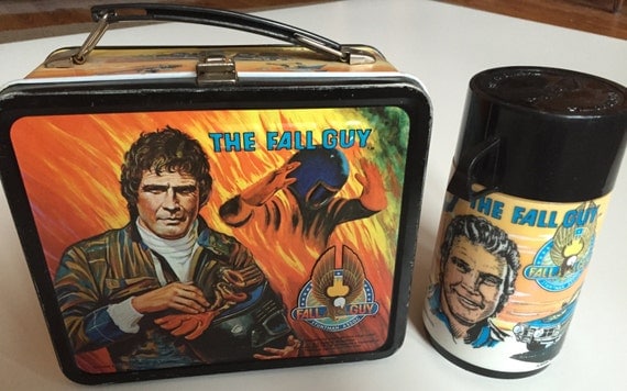 Fall Guy Vintage Lunchbox with Thermos