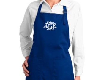 Monogram Apron, Aprons for Women, Personalized Aprons, Personalized Aprons for Her, Personalized Chef Aprons Embroidered, Personalized Gifts