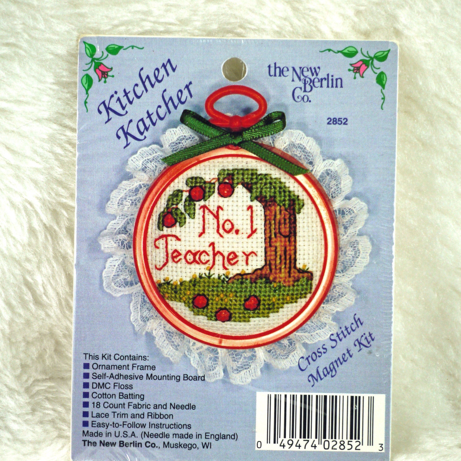 Teacher Magnet Counted Cross Stitch Kit New Berlin Co 2852