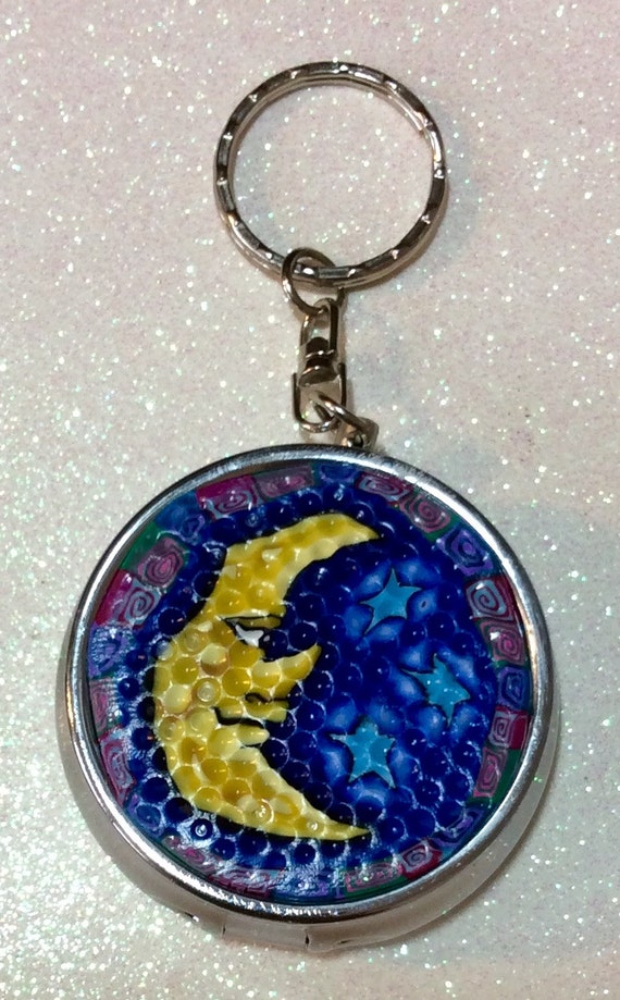 Polymer Clay Portable Ashtray Keychain by BeClayzy on Etsy