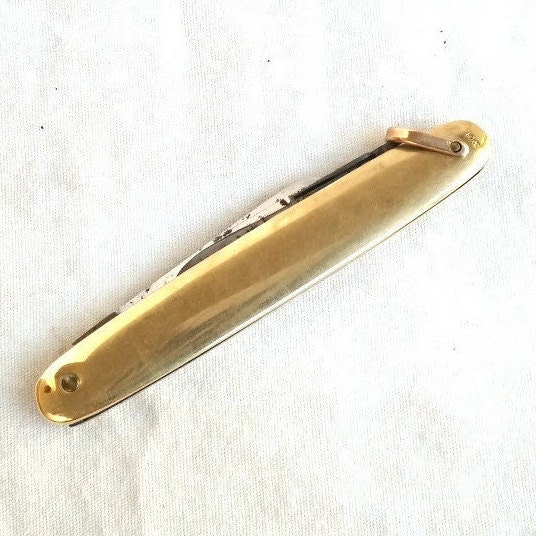 Gold Knife 14 Kt Gold Pocket Knife Gold Pen Knife Antique