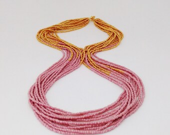 Multi Hues Boho Bloom Necklace