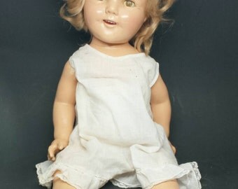 Antique Shirley Temple Doll by IDEAL 1930s - 20"
