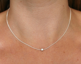 Star necklace, dainty star necklace, silver star necklace, mother's necklace, gift for mum, tiny star necklace, gift for sister, tiny star