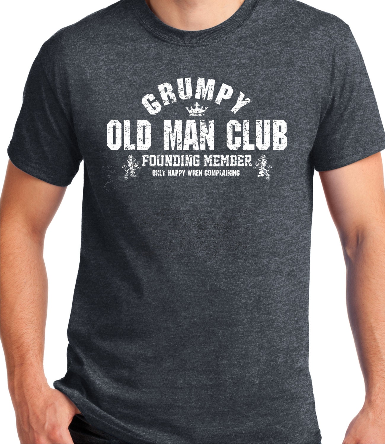 Birthday Gift Grumpy Old Man Club T Shirt VINTAGE Design