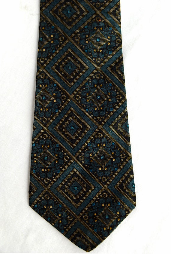 him gifts for silk Mens Gifts 60s Necktie Silk Mod Tie Atomic for 50s Him Prestwick