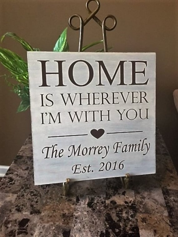Home Is Wherever I'm With You Wood Sign by TheCraftShackbyDanyJ