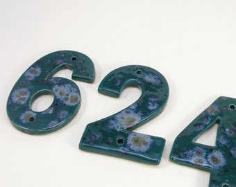 House Tiles Stoneware House Numbers Ceramic house Address Numbers
