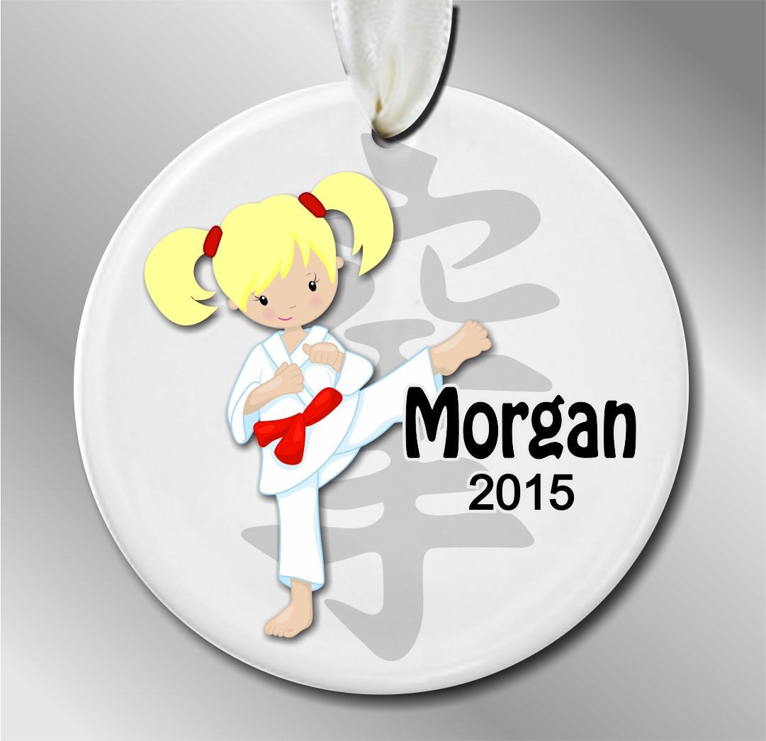 karate ornament personalized karate christmas ornament karate ornament personalized karate christmas ornament