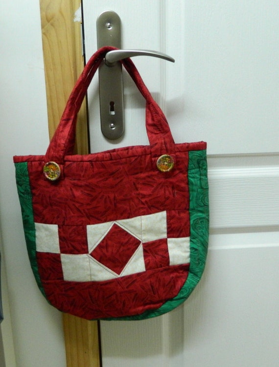 quilted knitting bag