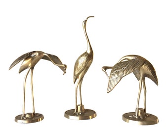 Brass Cranes, Trio *FREE SHIPPING*
