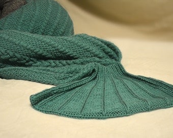 Knitting pattern mermaid tail / Mermaid tail knitting pattern adult / Knitted mermaid tail / Knitting pattern mermaid blanket / Knit blanket