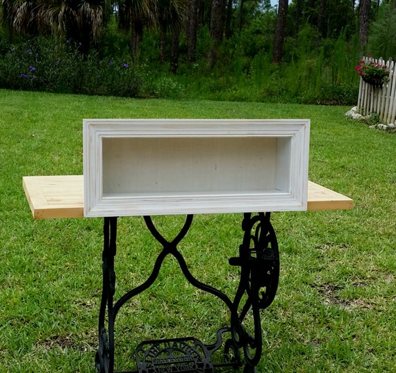 Items similar to Shadow Box Wall Shelf Glass Door Display Nursery