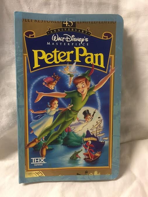 Peter pan vhs cover handstitched journal