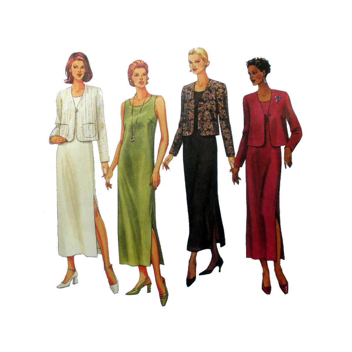 Women's Sleeveless Dress and Jacket Sewing Pattern Misses