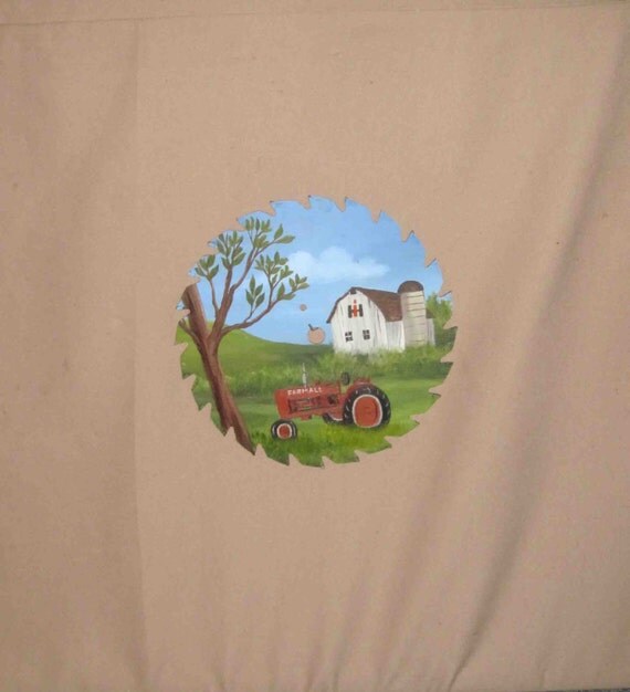 Hand Painted Saw Blade Spring Farm Scene With Farmall Tractor   Il 570xN.1038359590 Kuf7 