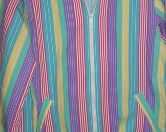 Vintage Spring Jacket Find. Zips, Just Right Go-Everywhere Over It! Size L - XL