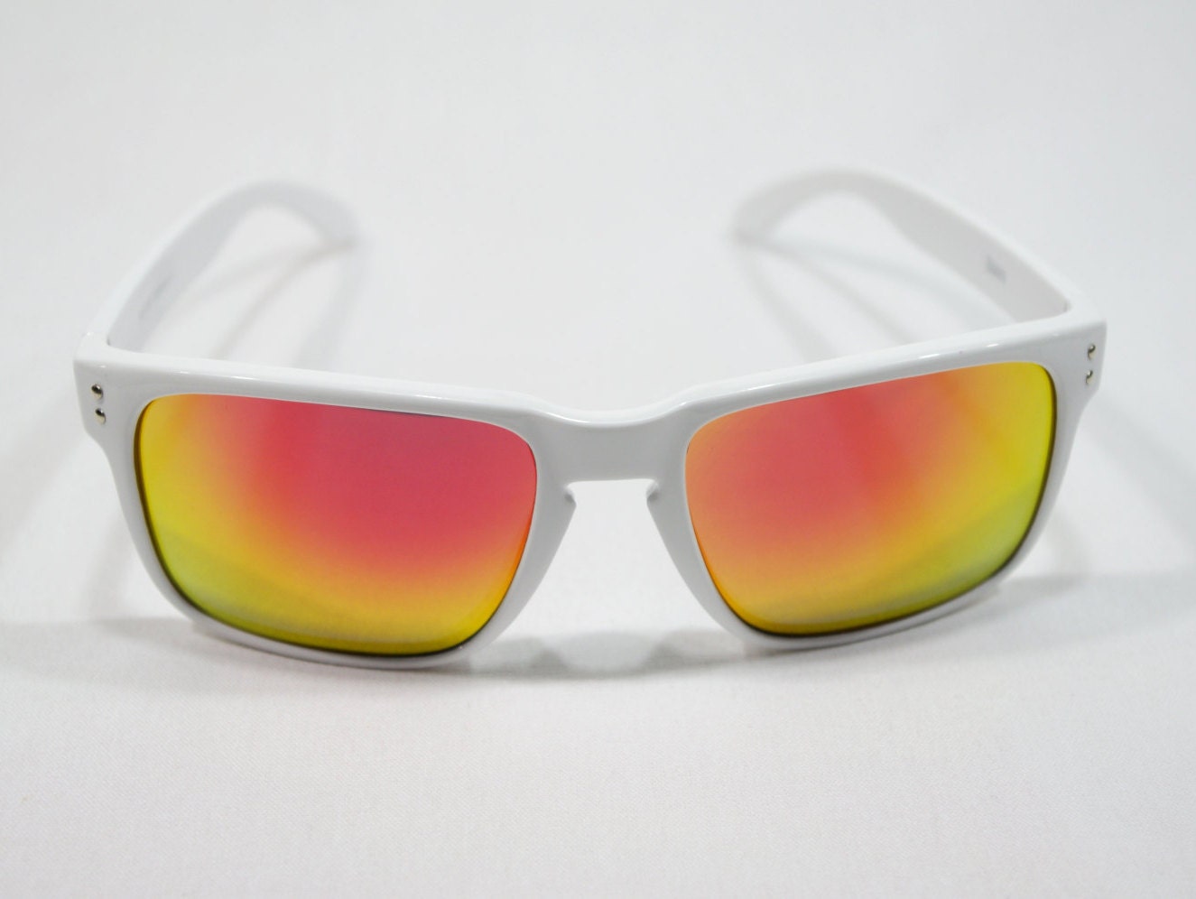 White Plastic Framed Sunglasses White Framed Sunglasses with