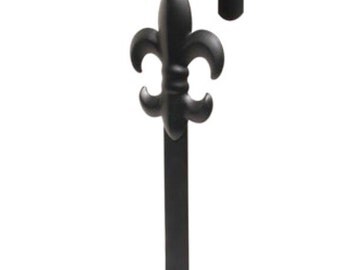 Black Le Fleur Metal Mardi Gras Wreath Hanger