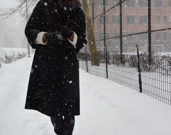 Vintage Black Lord + Taylor Coat