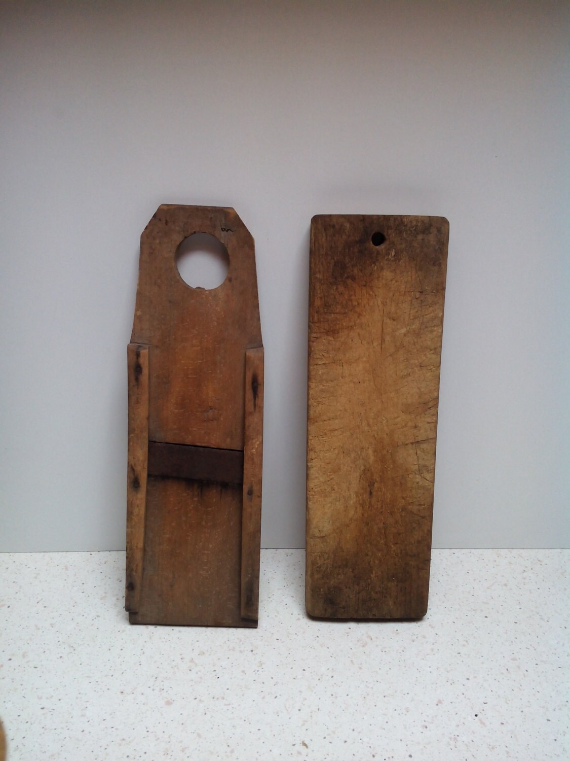 Vintage Wooden Cabbage Cutter Slicer Board Cutting board set