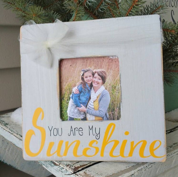 You Are My Sunshine 8x8 Picture Frame by RedstoneFrames on Etsy