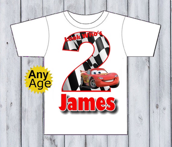 lighting mcqueen birthday shirts