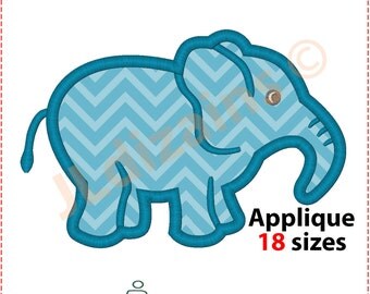 Elephant Applique Design. Elephant embroidery design. Embroidery elephant. Elephant applique. Elephant pattern. Machine embroidery design.