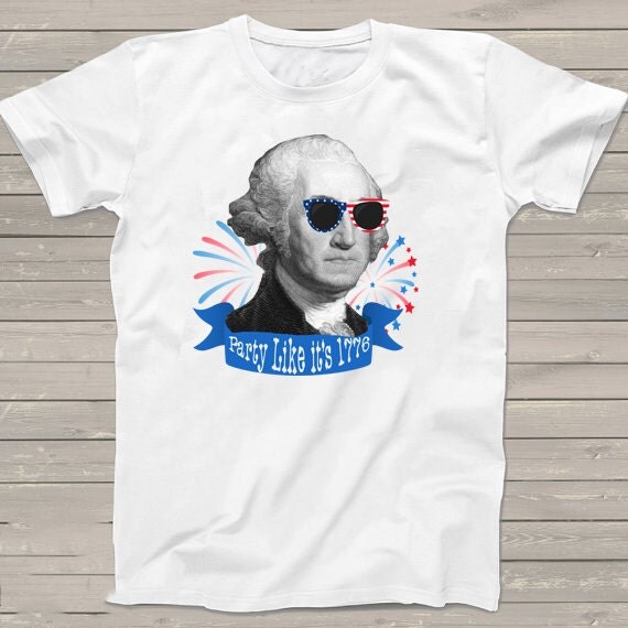 4th of July Shirt Funny Party Like its 1776 Presidential