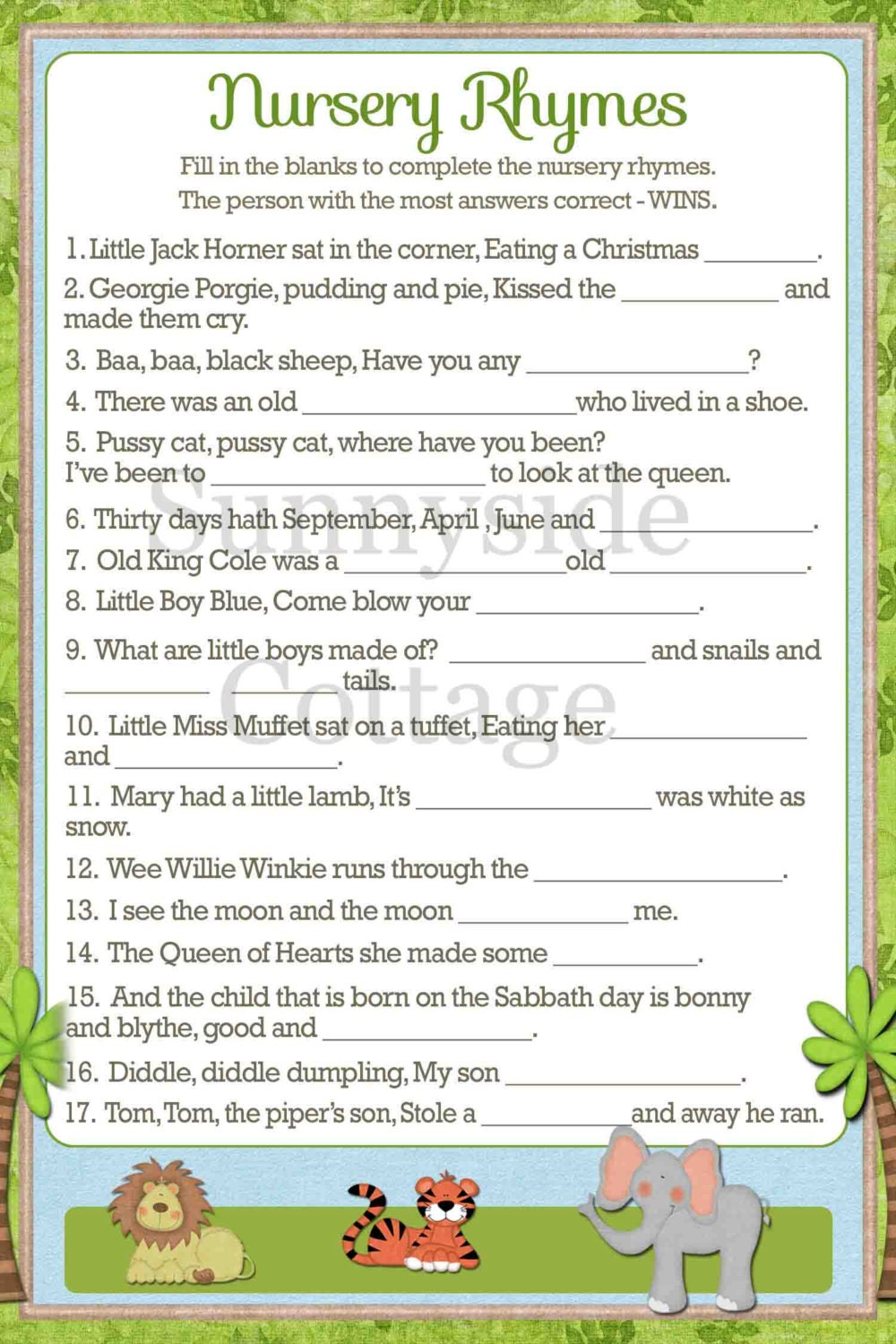 name-that-nursery-rhyme-game-for-baby-shower-the-best-baby-shower-ideas-while-he-was-napping