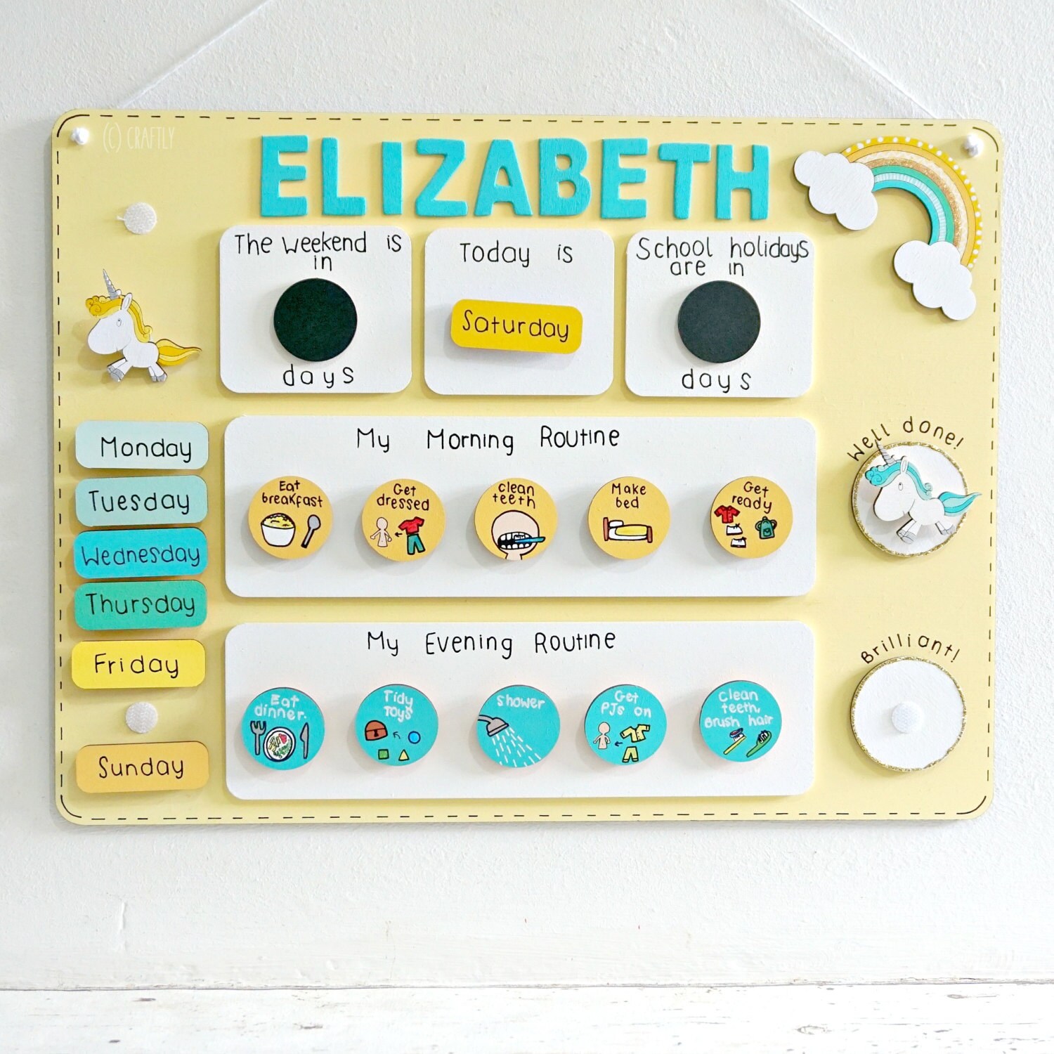 Childrens daily routine chart autism morning routine