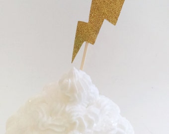 Harry Potter Lightening Bolt Cupcake Toppers