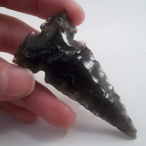 RAINBOW Obsidian Flint Knapping Art by givingnatureanewlook