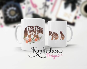 mama bear mug | mama bear custom mug | custom mug | mom mug | mom gift | gifts for mom | custom gift | mother mug | bear mug | mothers day