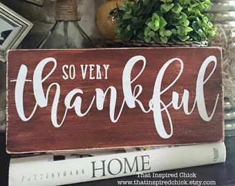 Thankful Wood Sign | Fall Decor | Happy Fall | Rustic | Farmhouse Decor | Thanksgiving | Halloween | Distressed| Gallery Wall | 5.5"x12"