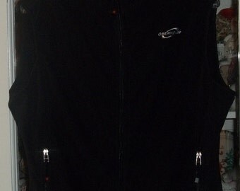 SALE Vintage 90's Womens Obermeyer Black Fleece Snow Ski Vest XL