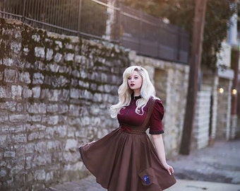Time Lord Dress- Doctor Who Inspired Jumper - Tardis Police Box 11th Dr. Cosplay Fem- Petite to Plus size - Custom to Order - S-5XL