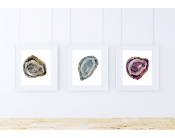 geode art, geode agate, agate art, picture sets, set of 3, art set, set of 3 prints, cabin art, cabin decor, rustic wall art, rustic decor