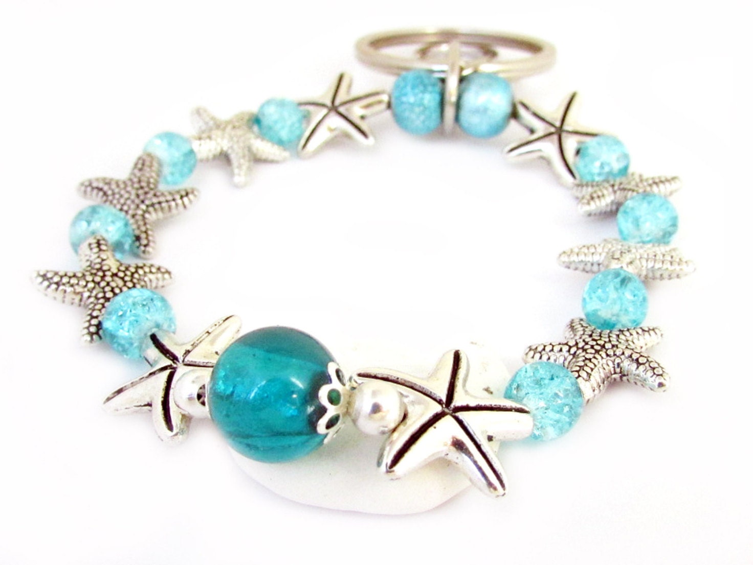 Keychain Bracelet Wrist Keychain Bracelet by EarthlieTreasures