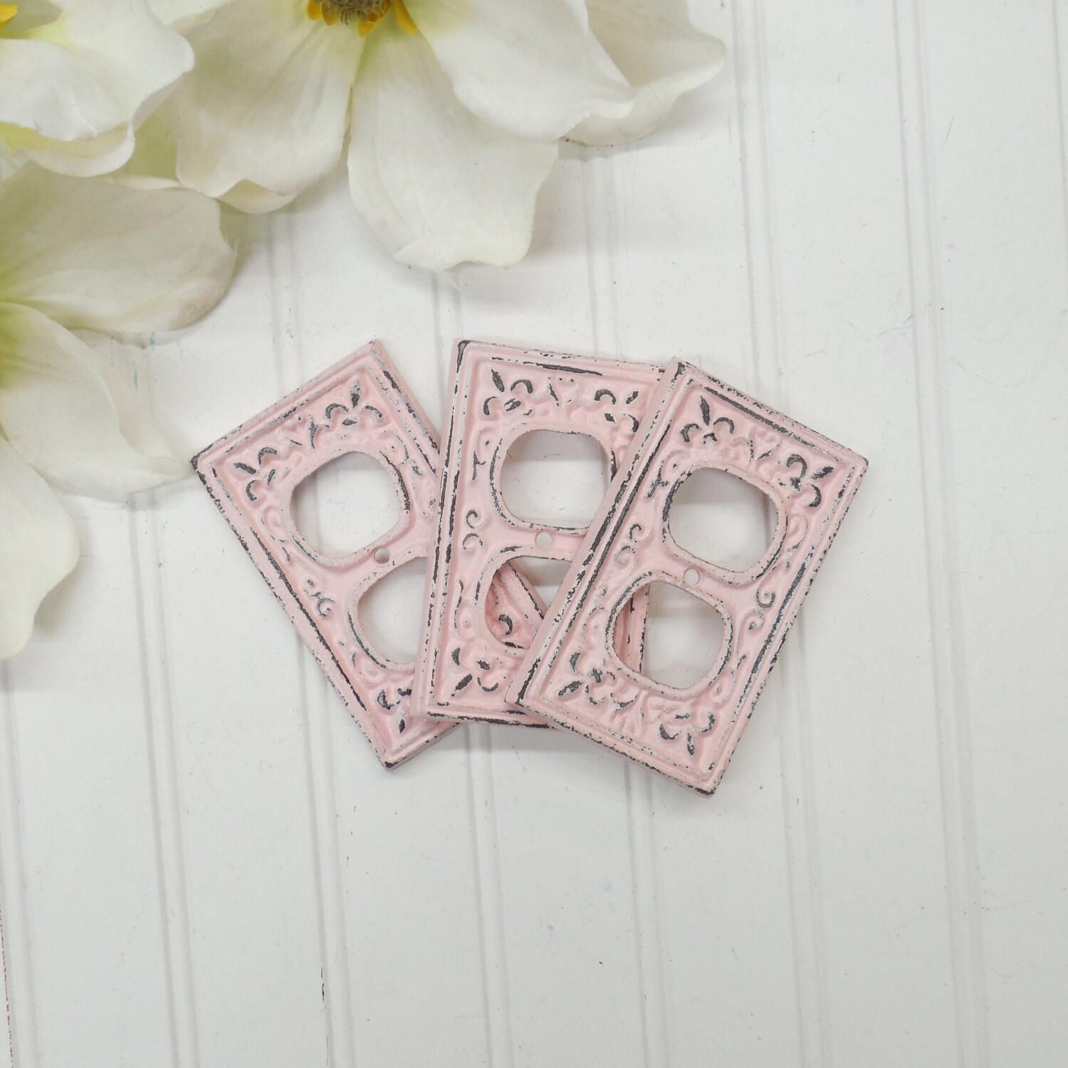 plug cover pink outlet cover shabby chic wall decor outlet plug cover pink outlet cover shabby chic wall decor outlet