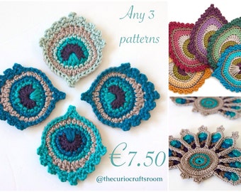 Any 3 Crochet PATTERNS for 7.50 Euros - SAVE up to 4.50 Euros and in addition you do not pay any VAT