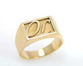 gold signet ring,signature ring,signet ring women,signet ring men,signet ring gold,womens signet ring,mens signet ring,Vintag