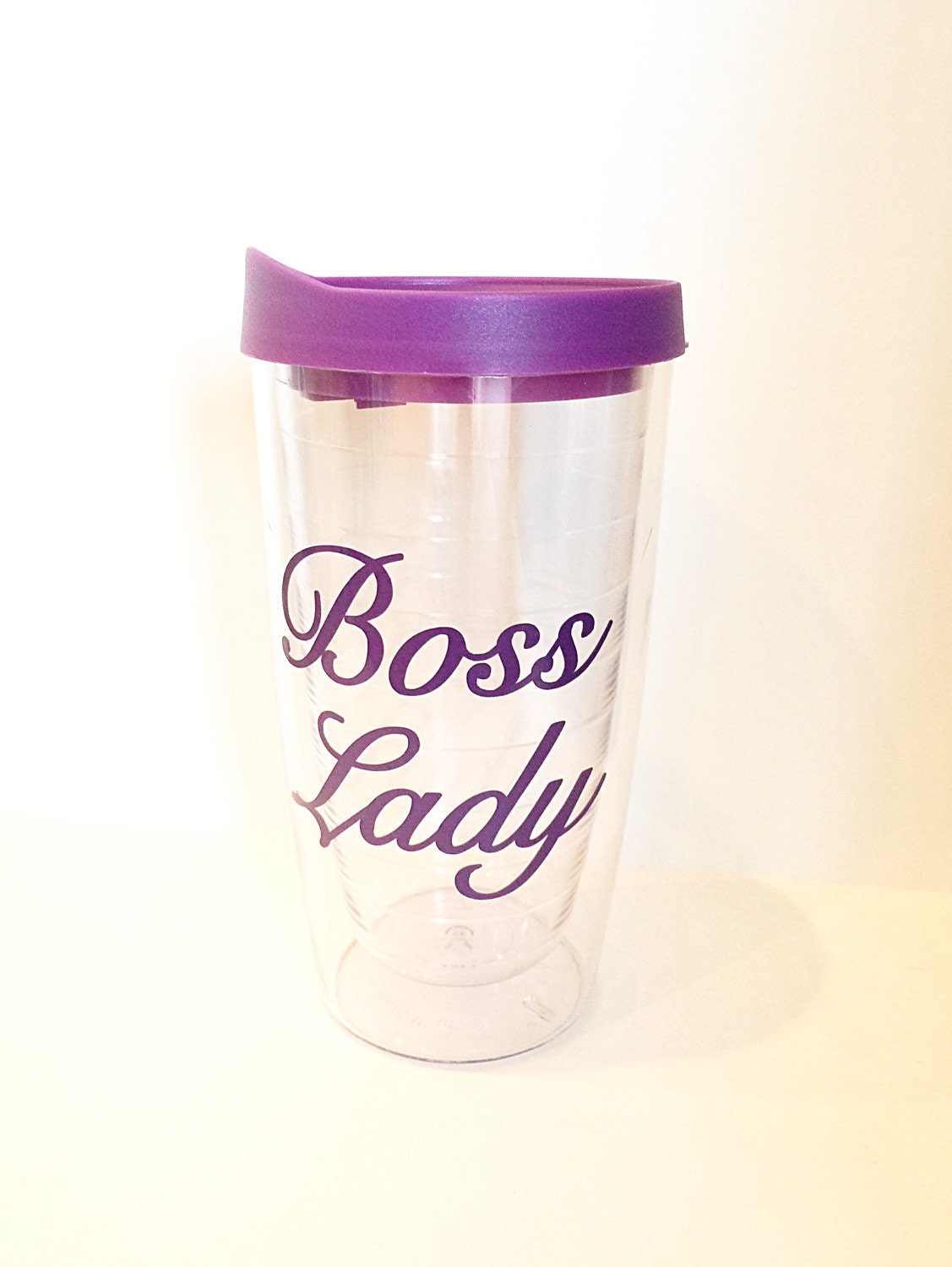 Boss Lady Tumbler Travel Cup Bossy Boss by MelissasHomeDecor