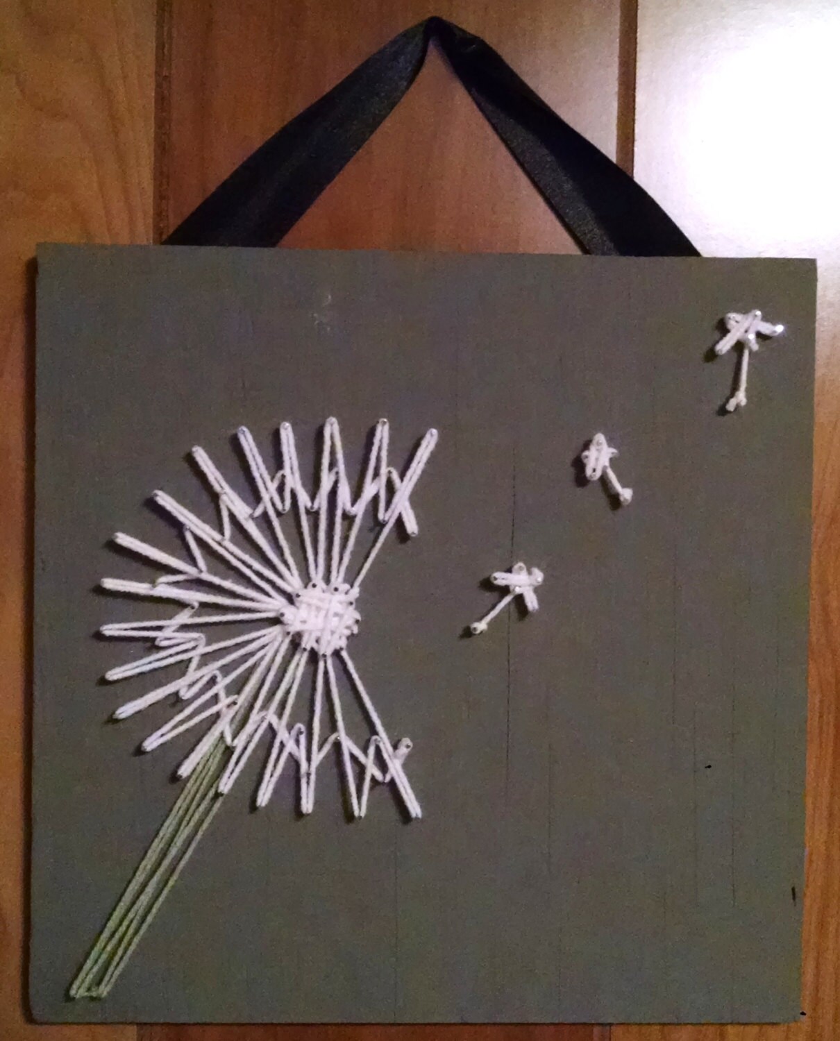 Dandelion String Art Flower Nail/String Wall Art
